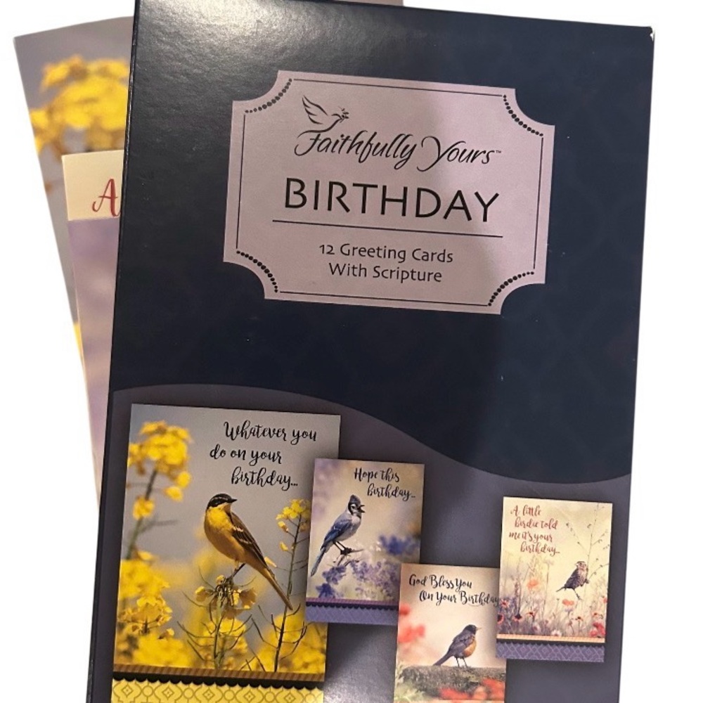 Faithfully the Brand Birthday Greeting Cards - Blue